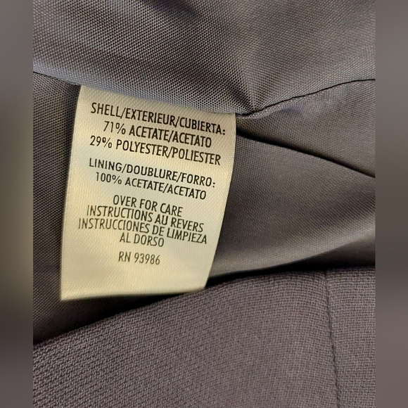 Casual Corner Purple Sleeveless Belted Sheath Dress Size 12 Lined Career Slit - Picture 10 of 14